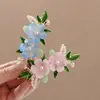Nuevo Clip para el Cabello de Flor de Perla Elegante Estilo Retro Pequeño Fresco Dulce Clip Lateral Accesorio Moderno Diario Pinza de Resorte para Mujer