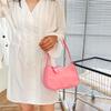 Verano Lindo pu Bolso Pequeño Bolso de Axila Estilo Coreano ins Moderno Simple Combinable Casual Color Sólido Bolso de Hombro Bolso de Mujer