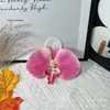 Flor Artificial Grande Phalaenopsis Película de Impresión 3D Cabeza de Flor Furoshiki Recuerdo Caja de Regalo DIY Decoración Flor para Zapato Tocado