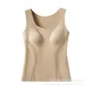 Colete térmico de Lyocell escovado para outono e inverno com bojos fixos, patch de retenção de calor e aquecimento, corte justo e pode ser usado como camada externa ou camada base
