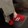 Pantuflas Baotou para Mujer para Exterior 2025 Nuevo Primavera Vintage Zapatos de Entrenamiento Alemanes Cómodos Zapatos Lazy sin Talón de Plataforma para Mujer