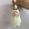 Muñeca para Dormir de Piel Genuina Influencer de Tiktok Accesorios para Bolsos Femeninos Colgante de Peluche Juguete de Muñeca con Piel para Bolsos