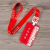 Portatarjetas de estudiante con cordón de fábrica, plástico para identificación de trabajo, hecho a medida para la temporada escolar, tarjeta de comedor del campus y tarjeta de acceso al autobús