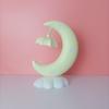 Lámpara de Mesa Luna Barco Luz para Dormir en Recámara Luz Nocturna para Bebé Niños Lámpara LED de Mesita de Noche para Niñas