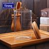 Venda de Fábrica Pote de Vidro para Armazenamento Pote de Café, Goji Berry, Chá Pote Criativo para Lanches, Doces Pote Grande de Armazenamento para Cozinha