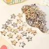 Pinzas para el Cabello de Estrella de Cinco Puntas Doradas y Plateadas de Venta Caliente Transfronteriza, Pasadores Laterales, Pinzas para el Cabello para Mechones Sueltos, Pinzas BB, Accesorios para el Cabello al por Mayor