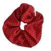 Hecho en casa Retro Francés Rojo Polo Lunares Anillo para el Cabello Intestino Grueso para Mujer de Alta Gama Navidad Año Nuevo Cuerda para el Cabello Nuevos Accesorios para el Cabello Cuerda para el Cabello