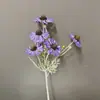 Crisantemos Artificiales de Rafia Flocada, Materiales DIY para Accesorios de Cabello Hechos a Mano, Coronas, Arreglos Florales, Flores para Sombreros, Materiales Florales Decorativos