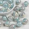 Saco da Sorte Ding Yi Jin Contas de Resina Luminosa Galvanizadas Lua Fria com Furo Passante e Furo Reto Contas Soltas Acessórios DIY para Corrente de Celular