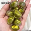 Cuentas de piedra irregulares de dos tonos de 15x27 mm con agujeros pequeños, hilo para abalorios, nuevos accesorios de joyería estilo chino, acrílico