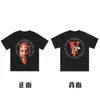 [Transfronterizo 220g] Marca Trendy Americana Vlone Jerry Big V Camiseta Casual Calle Alta Calle Street Pareja Manga Corta Vtg