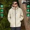 Camel HJCAMEL Ropa de Aventura al Aire Libre Chaqueta de una Sola Capa Holgada para Pareja de Primavera y Otoño Color Sólido Todo Terreno Traje de Montañismo