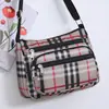 Bolso Cruzado Casual, Bolso Multicapa, Bolso Grande de Tela Oxford para Madre, Mochila para Personas de Mediana Edad, Bolso Cruzado de Lona para Teléfono Móvil