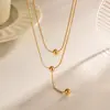 Design original luxo leve generoso alta textura corrente clavícula grãos de ouro retro simulação ouro transferência de contas este ano colar