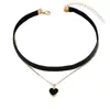 Collar Gargantilla Combinación de Venta Caliente Transfronteriza Estilo Gótico Oscuro Colgante Corto Collar Multicapa Collar Apilado