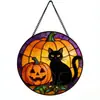 Nuevo producto transfronterizo: Colgantes de Vidrio de Colores, Decoraciones de Atmósfera de Fantasma de Halloween, Manualidades Decorativas del Festival de Fantasmas para el Hogar y el Exterior
