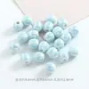 Cerámica azul linda concha de caracol pequeña cuentas cuadradas diy collar pulsera hecha a mano material cuentas sueltas