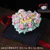 Cerámica hecha a mano con arcilla de porcelana, adornos de manualidades de flores de porcelana, alta gama, para enviar a amigos, mayores, líderes, regalos de cumpleaños, regalos de inauguración, regalos de cumpleaños