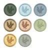 Pegatina de sello de cera de romero de bajo relieve de colores europeos, opciones multicolor, temática de plantas, para invitaciones y tarjetas de felicitación, decorativa, autoadhesiva, en stock