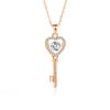 Collar de corazón palpitante de plata S925 transfronterizo, colgante de corazón de moissanita, popular en internet, moda de temperamento europeo y americano