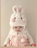 Touca de Bebê Outono e Inverno Fofa Super Fofa Orelhas de Coelho Bebê Chapéu de Pelúcia Meninos e Meninas Inverno Quente Chapéu de Proteção para Orelhas