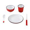 Nuevo juego de mesa de club de hotel de estilo chino, vajilla de melamina de cinco piezas, juego característico para restaurante de olla caliente, mesa, tazón, taza, cuchara, plato, juego