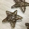 Estrella de Cinco Puntas de Ratán Bola de Ratán Anillo de Madera Decoración Festiva Decoración de Escaparate de Centro Comercial Adornos Colgantes Navideños Decoraciones Colgantes Artículos de Exhibición