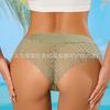 Europa y Estados Unidos ropa interior de encaje de cintura alta transfronteriza sexy para mujer talla grande algodón transpirable Amazon comercio exterior calzones para dama