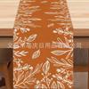 Corredor de mesa novo transfronteiriço mesa de jantar antiderrapante isolamento toalha de mesa de linho pano decorativo toalha de mesa independente decoração de Natal linho