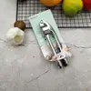 Espremedor de Alho Manual Aço Inoxidável Bomba de Alho Doméstica Cozinha Bomba de Alho Descascador de Alho Espremedor de Alho Descascamento de Alho