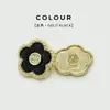 Botões Metálicos Flor de Diamante com Pontos de Óleo Frescos Acessórios de Botão em Forma de Flor Decorativos para Casaco Trench Francês Suéter Casaco