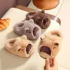 Pantuflas de algodón para niños, zapatos de algodón de capibara para bebés niños y niñas, pantuflas caseras de interior forradas de felpa, disponibles en stock