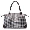 Nova Bolsa de Ombro Pied-de-Poule Moda Simples Bolsa Transversal Feminina Grande Capacidade Portátil Bolsa de Viagem