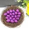 Cristal Natural Transfronterizo Mini 2cm Adornos de Huevo de Pájaro Ágata Jade Huevo de Mineral de Amoy Decoración de Huevo de Pascua