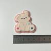 Desenhos animados duplos acessórios de animais acrílicos gatinho filhote de cachorro desenho animado grampo de cabelo material de cocar acessórios de capa de telefone celular