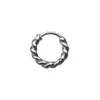 Anel Septo Nasal de Aço Inoxidável 316L Transfronteiriço Europeu e Americano Anel Ferradura Cor Degradê Anel Nasal C-Bar Anel Nasal Estilo Natal Piercing
