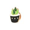Transfronterizo Caliente AliExpress Caliente Dibujos Animados Creativo Divertido Broche Planta Cactus Combinación Maceta Goteo de Aceite Broche
