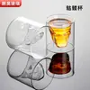 Vaso Creativo de Doble Capa con Calavera para Whisky Cóctel Vino Tinto Vidrio Transparente Vaso de Calavera de Cristal Venta al por Mayor