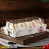 Empaque para Sándwiches, Caja Transparente para Sándwiches, Caja para Pastelitos de Floss de Carne, Caja Cuadrada para Rollo de Pastel, Caja Papel-Plástico