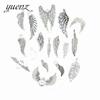 YuenZ Xizang plata DIY retro aleación accesorios de joyería alas plumas 17 surtido directo de fábrica U021