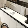 Elegante mantel de mesa para mueble de TV estilo francés, piel, impermeable y a prueba de aceite, fácil de limpiar, tapete protector a prueba de polvo para mueble de entrada y mueble de cajones