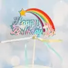 Bolo Decorativo Estrela de Assar Arco-Íris Plug-in Festa Crianças Assar Plug-in Aniversário