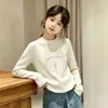 Camiseta Térmica de Forro Polar para Niñas Otoño Invierno Manga Larga Cuello Redondo Ropa Interior Casual Súper Bonita Tendencia para Niñas