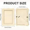Kit DIY de Marco Blanco de Madera Hecho a Mano para Niños, para Exhibición Horizontal y Vertical, Materiales de Arte en Madera para Decoración Padre-Hijo
