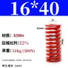 Resorte de compresión de alambre plano fuerte rectangular estándar japonés de alta temperatura rojo 65mn para molde bala resorte TM SWM carga 6