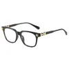 Estilo de venta caliente transfronterizo Krosus Yan marco negro hebilla clásica de herradura montura de gafas para hombre marco grande casual de negocios lujo ligero para mujer