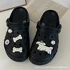 Adaptação Transfronteiriça de Sapatos Croc Flor DIY Fivela de Sapato Filhote Pérola Branca Leiteiro Estilo Ins Criativo Decoração Fofa