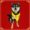 Bufanda de Año Nuevo para Gatos y Perros Transfronteriza, Bufanda Tejida Roja para el Festival de Primavera, Estilo Chino con Buen Significado Auspicioso, Hecha a Medida para Perros Grandes