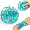 Pacote Único Gelo de Maçã do Oceano Squishy, Recheado com Açúcar de Malte, Bola Fidget Manual para Apertar Alívio de Estresse