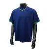 Camiseta de Verano Nueva de Manga Corta para Hombre Estilo Americano, Marca de Moda de Hong Kong, Cuello Redondo Simple, Corte Holgado Casual, Top Versátil, Ropa de Moda para Hombre